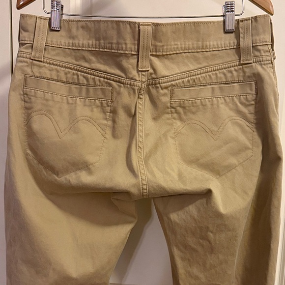EUC Levi’s Tan Straight-Leg Tab Twills Khaki Pants Size 14 - Picture 4 of 5